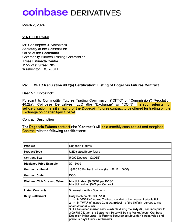 Coinbase to launch DOGE futures, says it ‘transcended’ meme origins