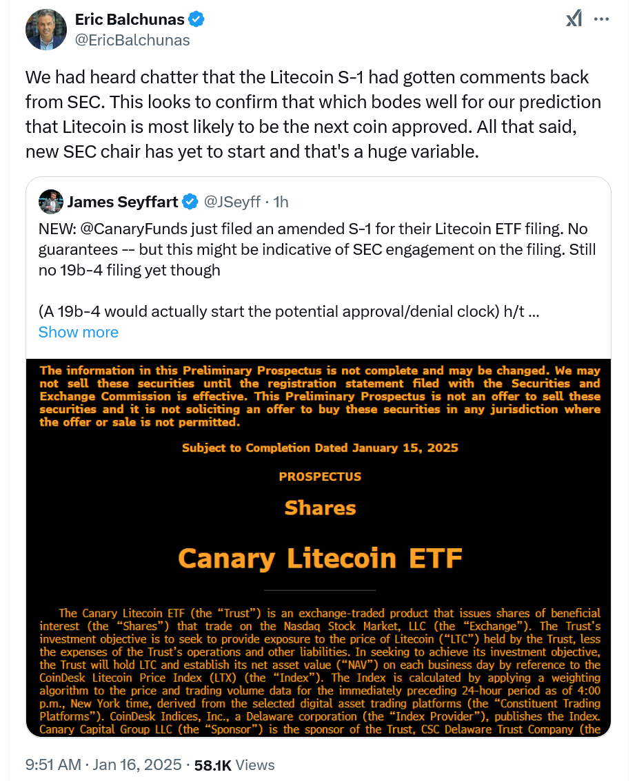 Litecoin, SEC, Donald Trump, Asset Management, Gary Gensler