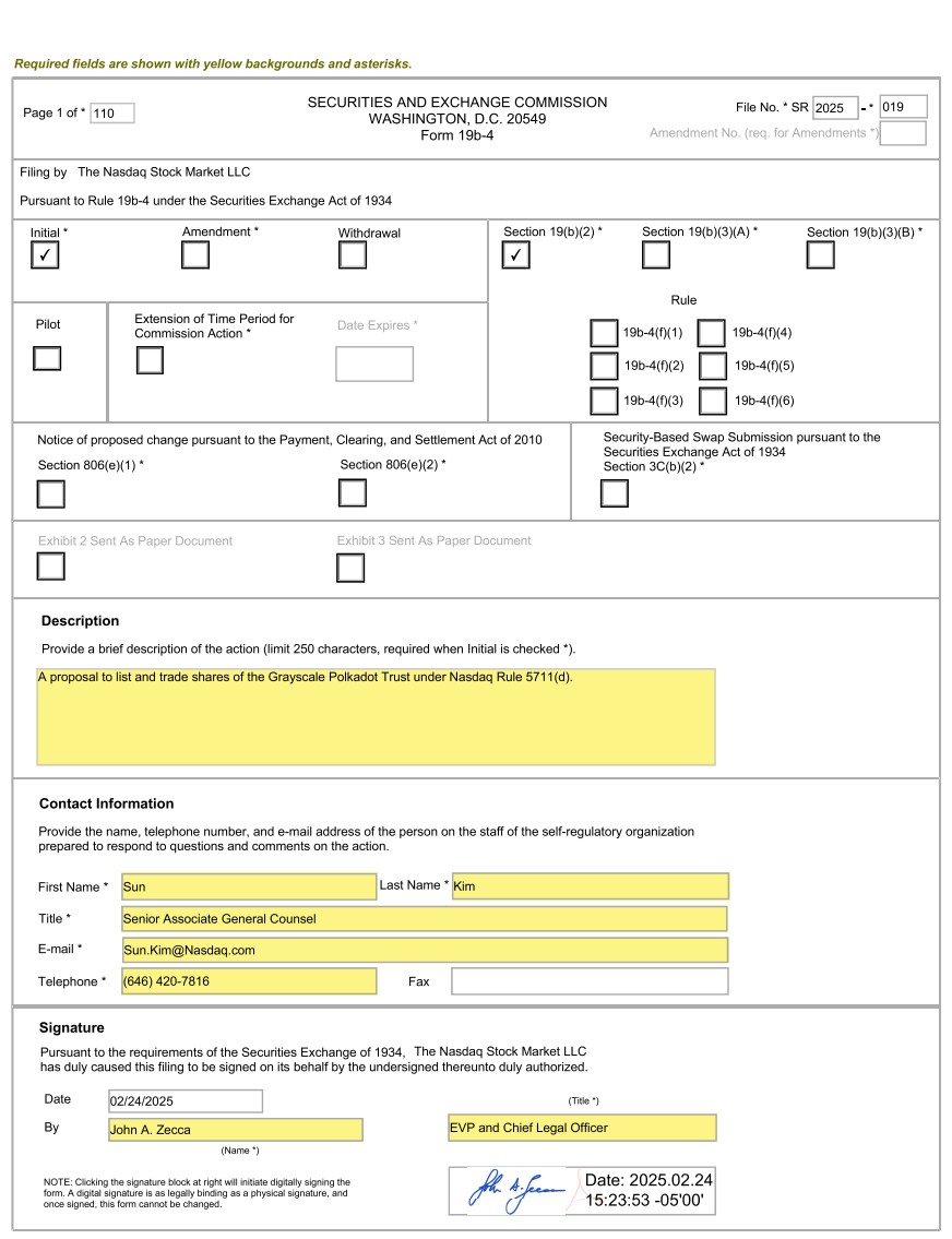 Litecoin, Cryptocurrencies, Investments, SEC, XRP, Markets, United States, Cardano, Polkadot, Solana, Ethereum ETF, Bitcoin ETF, ETF
