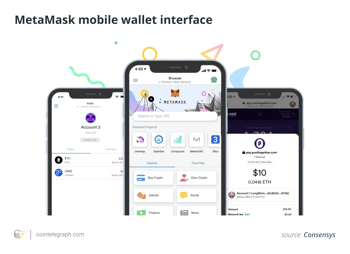 MetaMask mobile wallet interface