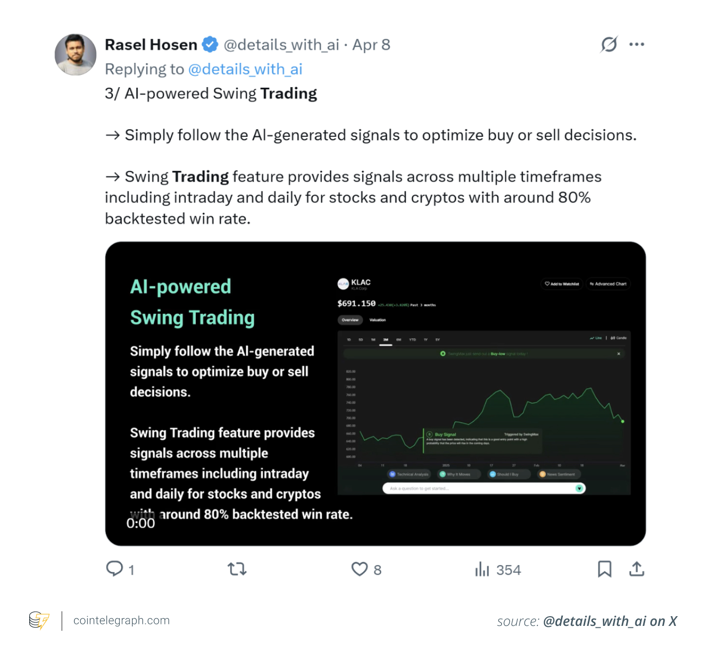 AI powered swing trading